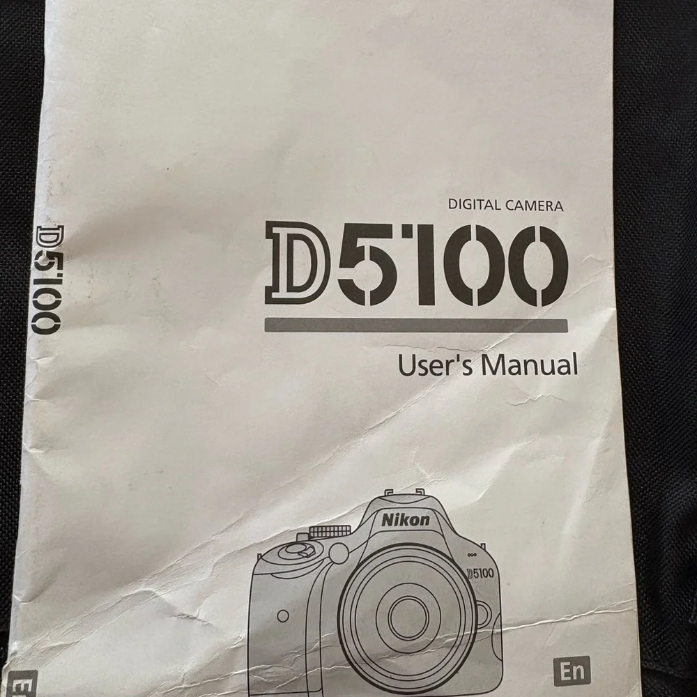 Nikon d5100 digital SLR camera.
